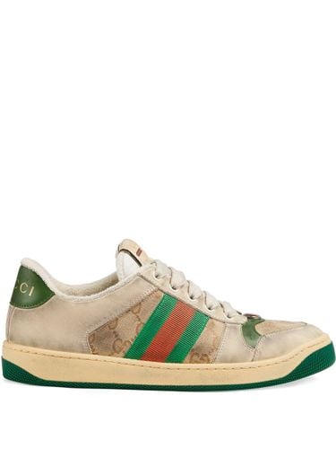 GUCCI - Screener Leather Sneakers - Gucci - Modalova