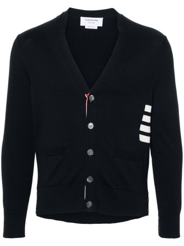 THOM BROWNE - 4bar Cotton Cardigan - Thom Browne - Modalova