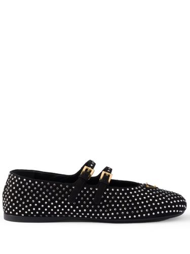 Crystal Embellished Ballet Flats - Prada - Modalova