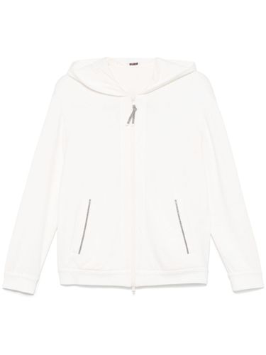 Cotton And Silk Blend Hoodie - Brunello Cucinelli - Modalova