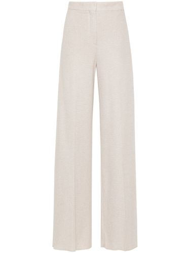 Linen Blend Wide-leg Trousers - Max Mara - Modalova