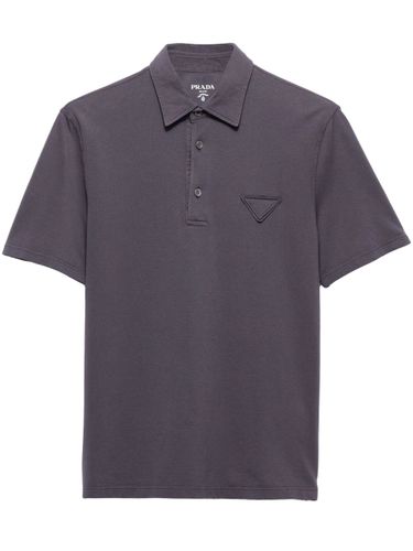 PRADA - Logo Cotton Polo Shirt - Prada - Modalova