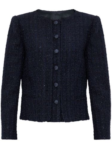 Tweed Short Blazer Jacket - Emporio Armani - Modalova