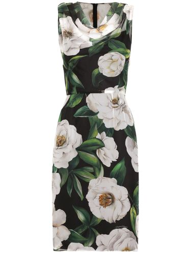 Printed Silk Dress - Dolce & Gabbana - Modalova