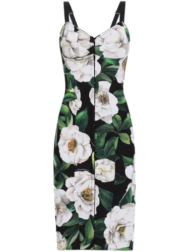 Printed Midi Dress - Dolce & Gabbana - Modalova