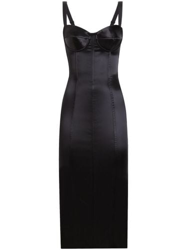 Satin Bustier Midi Dress - Dolce & Gabbana - Modalova