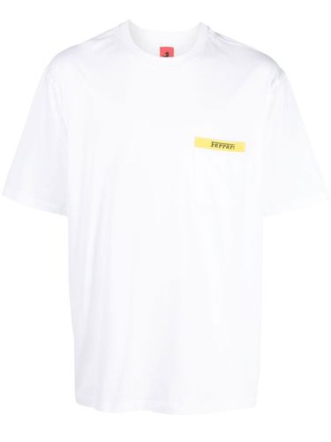FERRARI - T-shirt With Logo Print - Ferrari - Modalova