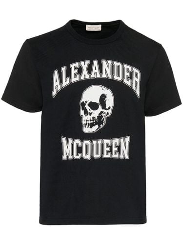 Cotton T-shirt With Logo - Alexander McQueen - Modalova