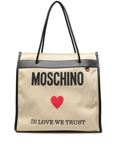MOSCHINO - Logo Shopping Bag - Moschino - Modalova