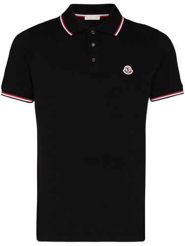 Cotton Polo Shirt With Logo - Moncler - Modalova