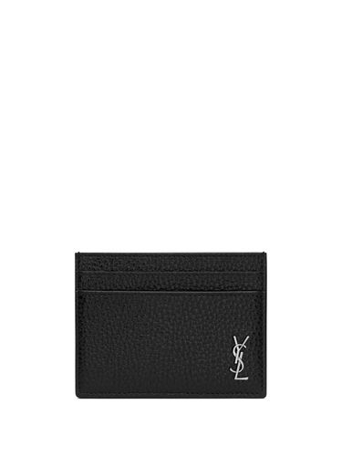 Credit Card Holder With Logo - Saint Laurent - Modalova