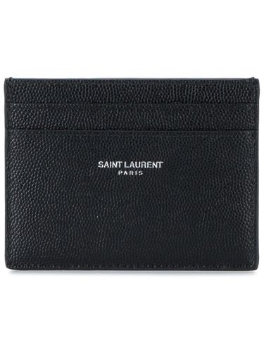 Credit Card Holder With Logo - Saint Laurent - Modalova