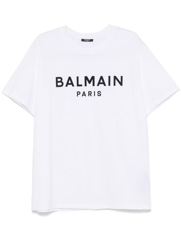 BALMAIN - Cotton Printed T-shirt - Balmain - Modalova