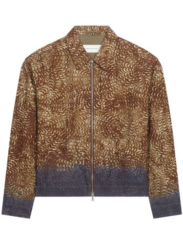 Bomber Jacket With Print - Dries Van Noten - Modalova