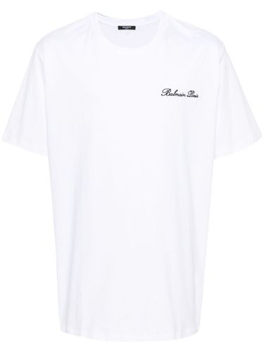 BALMAIN - Cotton Signatured T-shirt - Balmain - Modalova