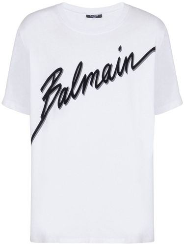 BALMAIN - Cotton Printed T-shirt - Balmain - Modalova