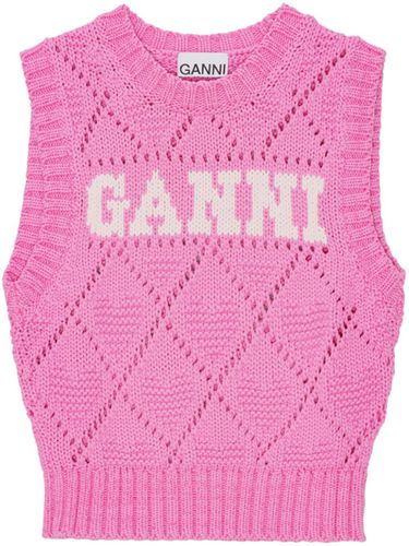 GANNI - Cotton Blend Vest - Ganni - Modalova