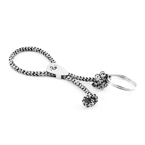 Noir Pembroke Everyday Carry Silver Keyring - ANCHOR & CREW - Modalova