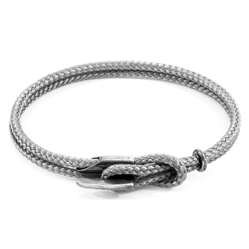 Classic Padstow Silver and Rope Bracelet - ANCHOR & CREW - Modalova