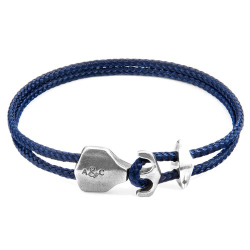 Delta Anchor Silver and Rope Bracelet - ANCHOR & CREW - Modalova