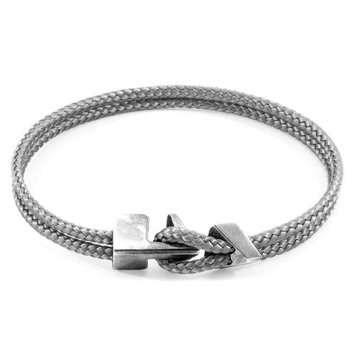 Classic Brixham Silver and Rope Bracelet - ANCHOR & CREW - Modalova