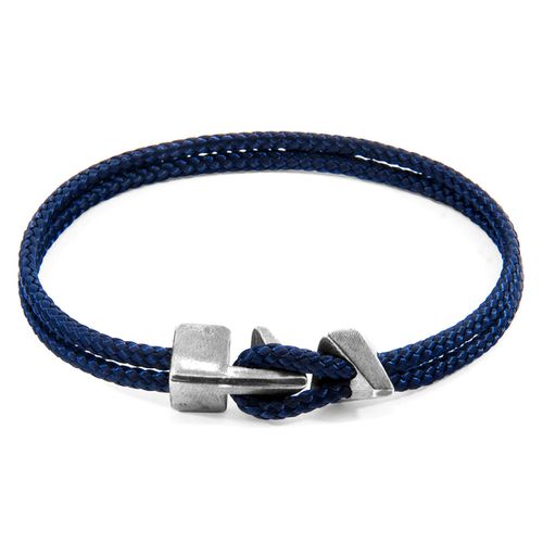 Brixham Silver and Rope Bracelet - ANCHOR & CREW - Modalova