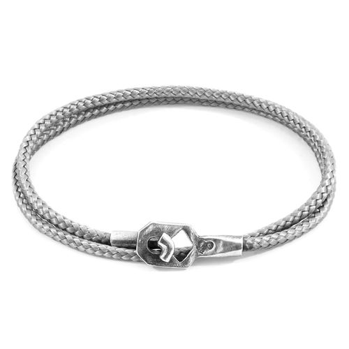 Classic Tenby Silver and Rope Bracelet - ANCHOR & CREW - Modalova