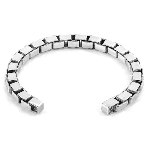 Lateen Sail Silver Chain Bangle - ANCHOR & CREW - Modalova