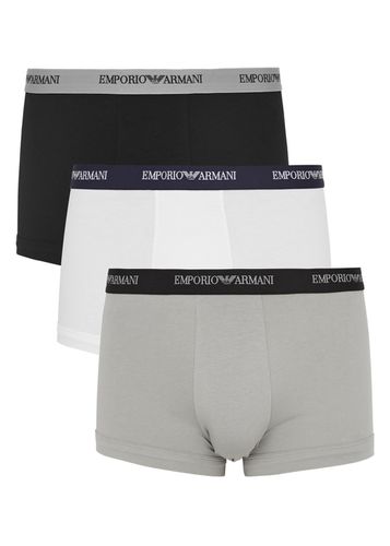 Stretch-cotton Boxer Briefs - set of Three - - M - Emporio armani - Modalova