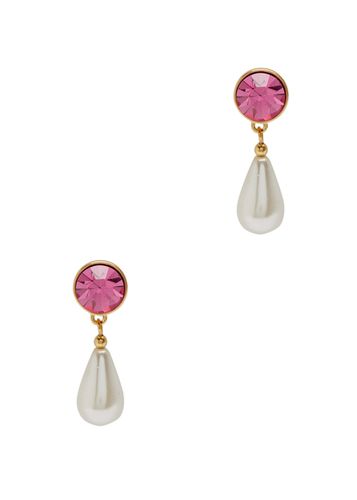 Crystal and Pearl-embellished Drop Earrings - - One Size - Kenneth Jay Lane - Modalova