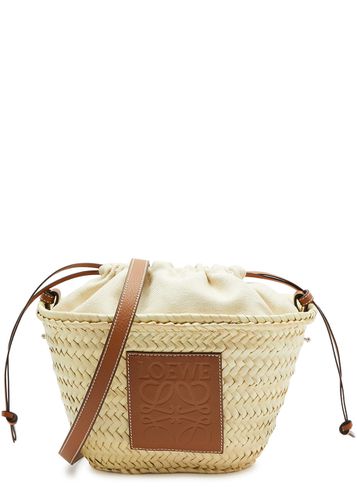Canvas and Raffia Basket bag - Loewe - Modalova