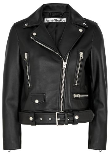 Leather Biker Jacket - - 10 - Acne Studios - Modalova