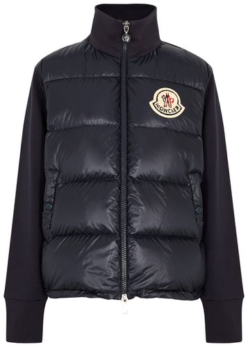 Quilted Shell and Jersey Cardigan - - L - Moncler - Modalova