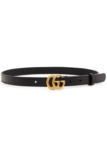Gucci GG 2cm Leather Belt - Black - Gucci - Modalova