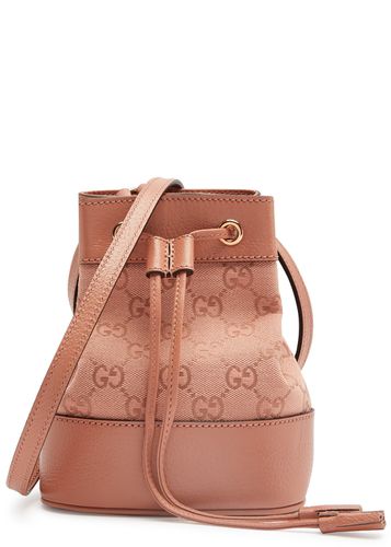 Ophidia Small Monogrammed Bucket Bag, Leather Bag - Gucci - Modalova