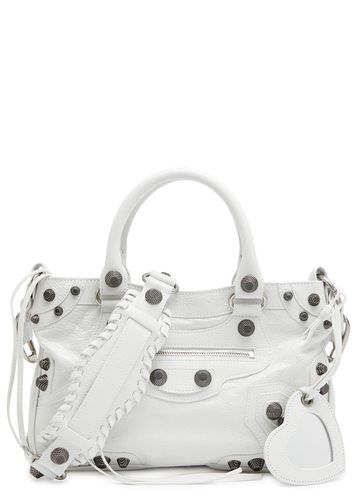 Le Cagole Medium Top Handle Bag, Leather Bag, White - Balenciaga - Modalova