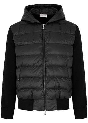 Quilted Shell and Wool Jacket - - S, Men's Designer Shell Jacket, Male - S - Moncler - Modalova