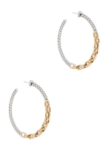 Large Logo Chain Hoop Earrings - - One Size - Coach - Modalova