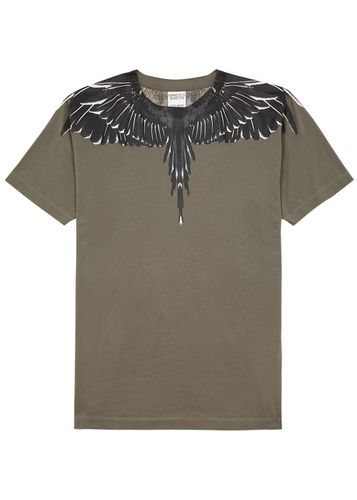 Icon Wings Printed Cotton T-shirt - - L - Marcelo Burlon - Modalova