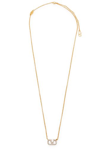 VLogo Crystal-embellished Necklace - - One Size - Valentino Garavani - Modalova