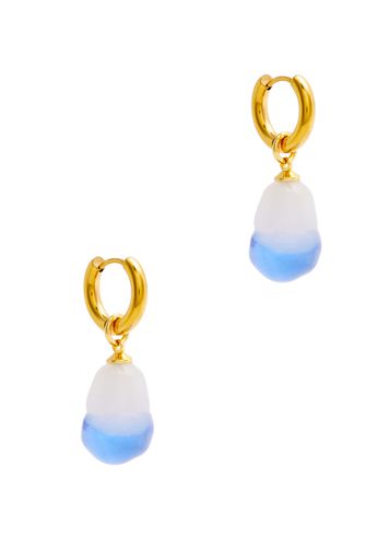 XS Glass Baroque Pearl 18kt Gold-plated Hoop Earrings - - One Size - Sandralexandra - Modalova