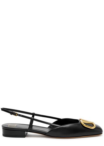 VLogo Leather Slingback Flats - - 5 - Valentino Garavani - Modalova