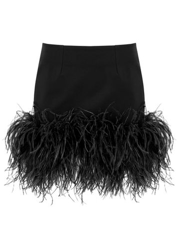 Haile Feather-trimmed Mini Skirt - - 10 - 16 Arlington - Modalova