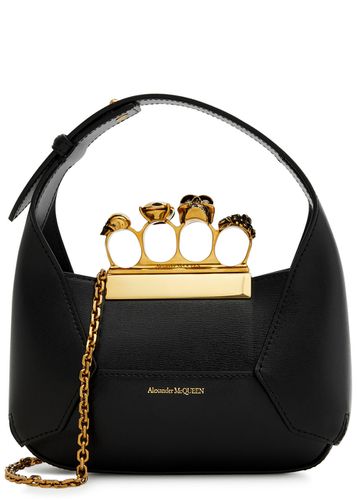 The Jewelled Hobo Mini Leather top Handle bag - Alexander McQueen - Modalova