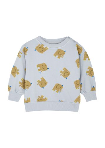 Kids Elephant Printed Stretch-cotton Sweatshirt - - 9 Months - BOBO CHOSES - Modalova