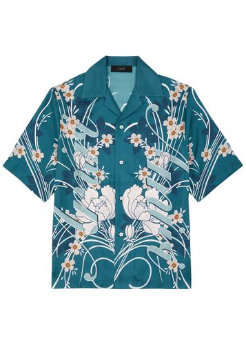 Floral-print Silk-satin Shirt - - L - Amiri - Modalova
