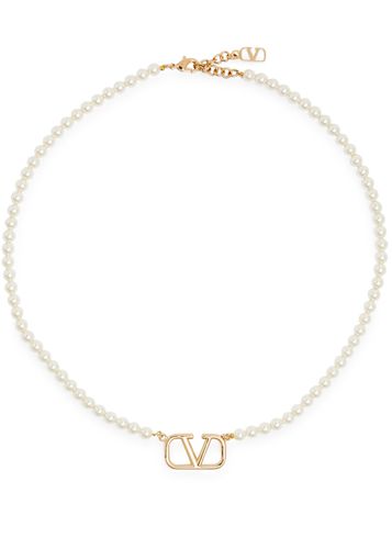 VLogo Swarovski Crystal Necklace - One Size - Valentino Garavani - Modalova