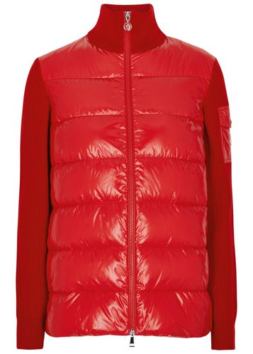 Quilted Shell and Wool Cardigan - - L - Moncler - Modalova