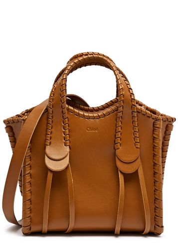 Mony Small Leather Tote, Leather Bag, Caramel - Chloé - Modalova