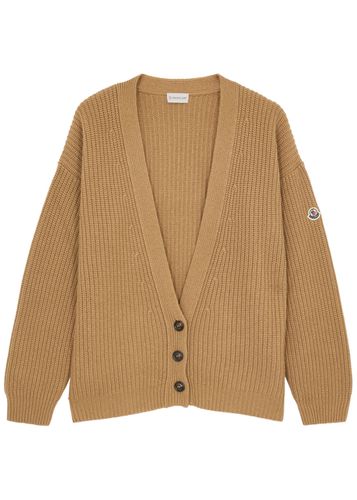 Ribbed Wool-blend Cardigan - - L - Moncler - Modalova